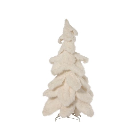 ALBERO BIANCO EFFETTO PELUCHE H.130